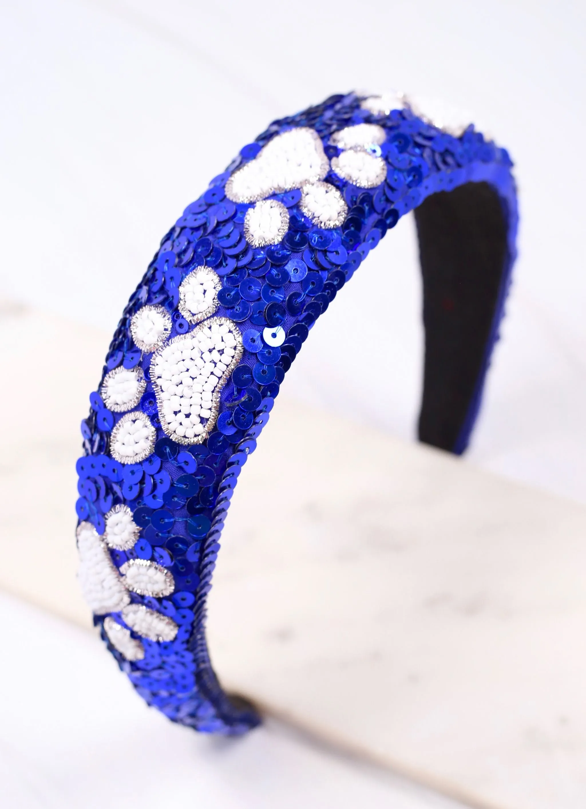 Sequin Pawty Headband BLUE