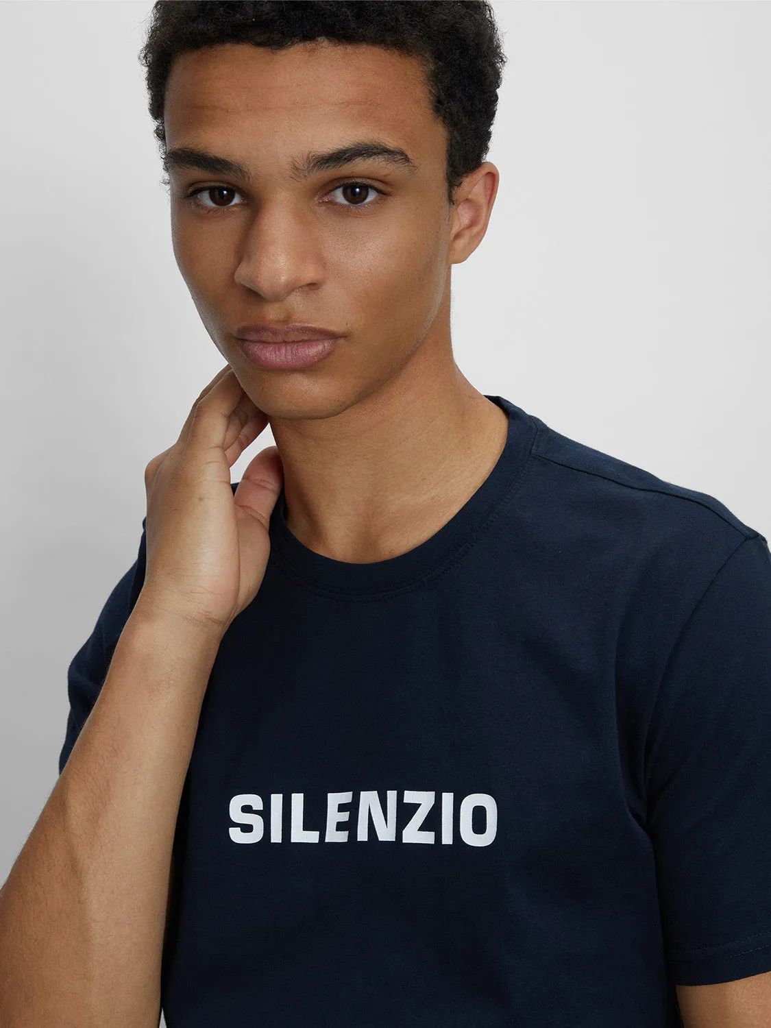 Silenzio Short Sleeve T-shirt Navy