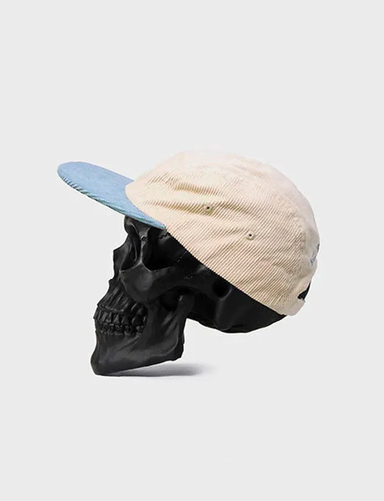 SQUIGGLE CORD 5 PANEL CAP - TWO TONE