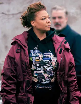 The Equalizer 2021 Queen Latifah Burgundy Jacket | Ujackets.com