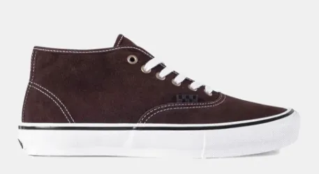 Vans Skate Authentic Mid VCU Shoe - Dark Brown/White