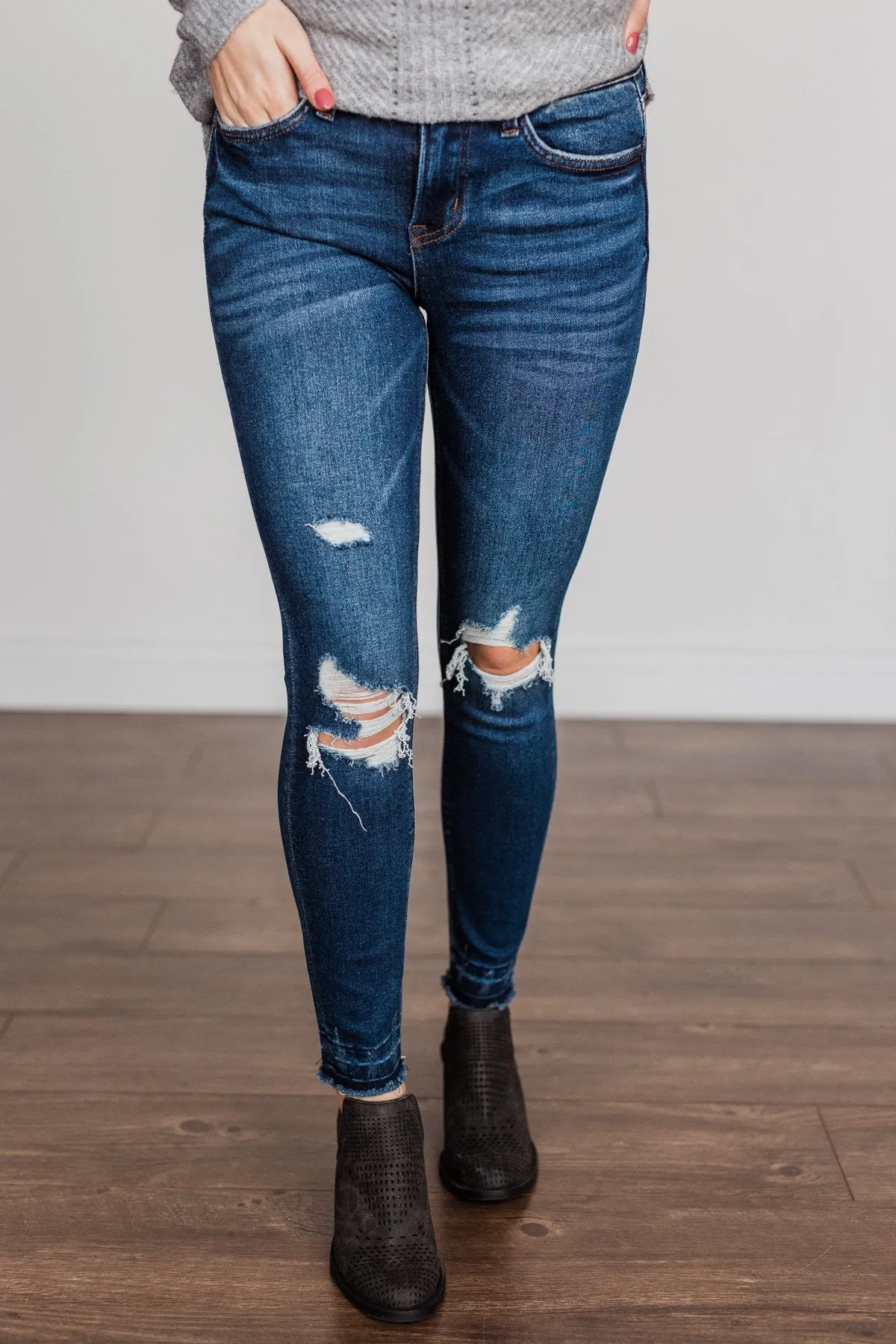 Vervet Mid-Rise Skinny Jeans- Martha Wash