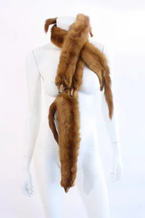 Vintage Mink Stole Scarf