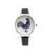 Women Watch Retro Design Lovely Cock Pattern Dress Clock PU Leather Band Analog Quartz Relogio Feminino