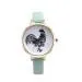 Women Watch Retro Design Lovely Cock Pattern Dress Clock PU Leather Band Analog Quartz Relogio Feminino