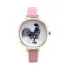 Women Watch Retro Design Lovely Cock Pattern Dress Clock PU Leather Band Analog Quartz Relogio Feminino