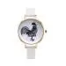 Women Watch Retro Design Lovely Cock Pattern Dress Clock PU Leather Band Analog Quartz Relogio Feminino