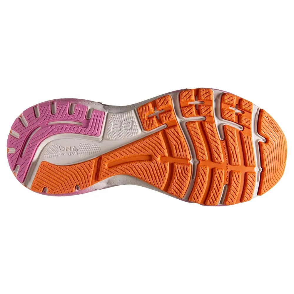 Women's Adrenaline GTS 23 Running Shoe - White Sand/Sunset/Fuchsia - Regular (B)