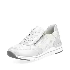 Womens Remonte R6700-91 Trainer Shoe White Silver