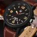 Xi Watch Men Relogio Masculino Top Luxury Military Army PU Leather Band Analog Quartz Business Date Clock