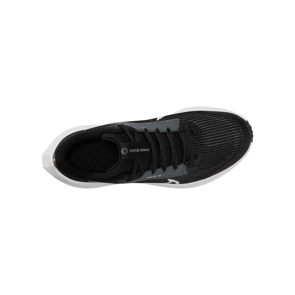 Youth Pegasus 40 Running Shoe  - Black/White/Iron Grey